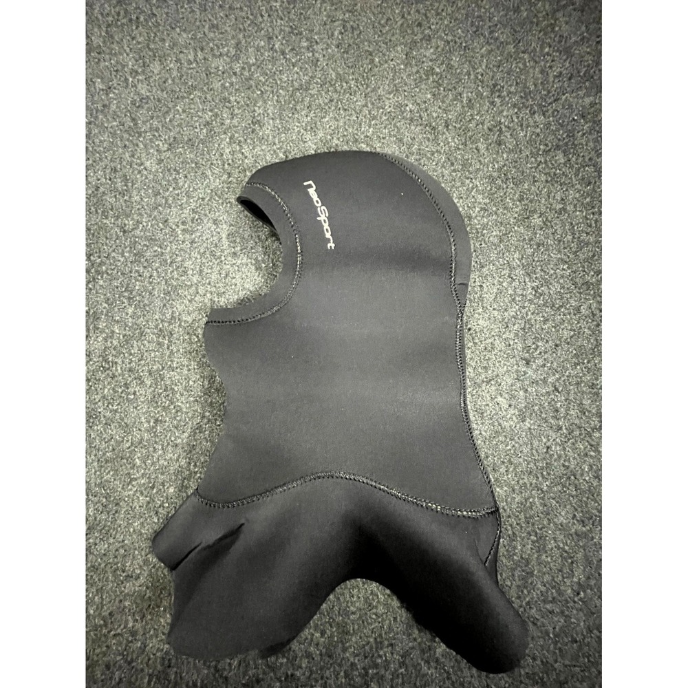NeoSport Vented Bibbed Scuba Diving Hood XL Black Thermal Insulation Cold Water